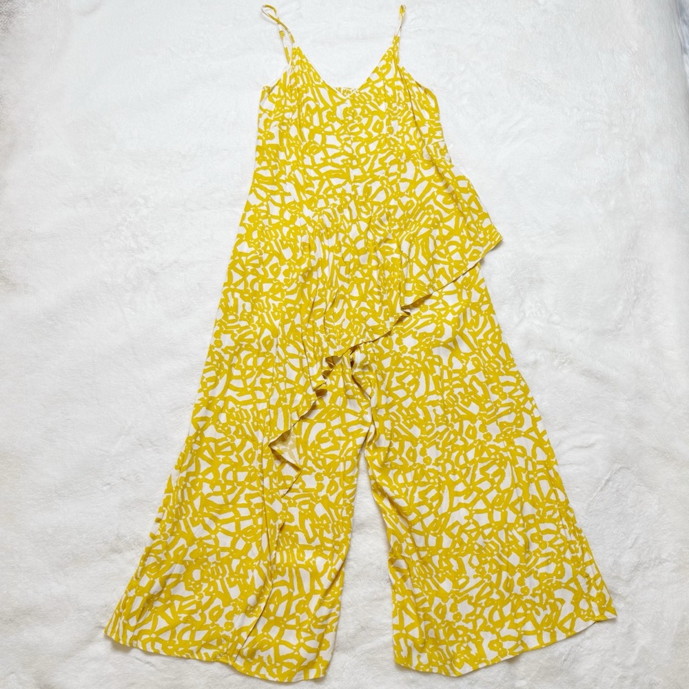 Maeve Yellow Abstract Jumpsuit 2